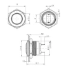 19G-Q1 19mm Bombeli Yaylı Metal Buton