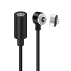 2-Pin 10mm 90C Kablolu Pogo Pin Manyetik Konnektör Takımı - DC Soketli