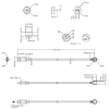 2-Pin 10mm 90C Kablolu Pogo Pin Manyetik Konnektör Takımı - Type-C Soketli