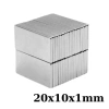 20x10x1mm Neodyum Güçlü Mıknatıs - Neodim Magnet