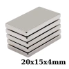 20x15x4mm Neodyum Güçlü Mıknatıs - Neodim Magnet