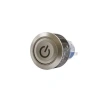 22mm 24V Sarı Power Simgeli Anahtarlı Buton