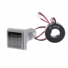 22mm Dijital Voltmetre-Ampermetre AC 20-500V 0-100A Beyaz