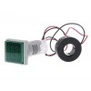 22mm Dijital Voltmetre-Ampermetre AC 20-500V 0-100A Yeşil