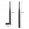 2.4G 5DB WIFI 190mm 90 Derece Ayarlanabilir SMA Erkek Anten