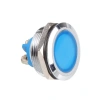 25L-P1 25mm 12-24V Metal Sinyal Lambası - Mavi