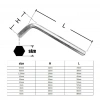 2.5mm Kısa L Alyan Anahtar - M2.5 Allen Anahtar
