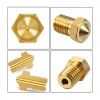 3D Yazıcı-Printer M6 1.75mm / 0.6mm V5-V6 Pirinç Nozzle
