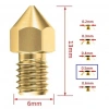 3D Yazıcı-Printer MK8 0.5mm Pirinç Nozzle