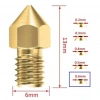 3D Yazıcı-Printer MK8 0.6mm Pirinç Nozzle