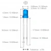 3mm Led Mavi Diyot Diffused 1 Adet