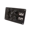 4lü Mavi Nokta Işıklı Switch Panel Anderson Soket Çakmaklık ve Voltaj Göstergeli