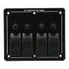 4lü ON-OFF Kırmızı Işıklı Anahtar Switch Panel - Aşırı Akım Korumalı