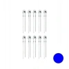 4.8mm Mavi Mantar Led Paketi - 10 Adet
