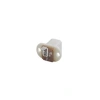 5.5x2.1mm Beyaz DC Jack Şasesi - Jak Girişi