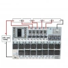 5S 100A LiFePO4 Balanslı BMS Beyaz PCB