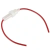 5x20 Kablolu Sigorta Yuvası - Beyaz