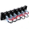 6lı ON-OFF Kırmızı Işıklı Anahtar Switch Panel 12V 16A