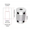6.35x8mm Esnek Kaplin Alüminyum 3D Yazıcı CNC Uyumlu