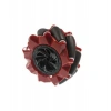 80mm Kırmızı Omni Mecanum Tekerlek - Sol