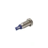 8mm 24v Mavi Led Metal Sinyal Lambası IP67 GQ8F-B
