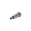 8mm 24v Yeşil Led Metal Sinyal Lambası IP67 GQ8F-G