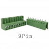 9 Pin 5.08mm Geçmeli 90C Takım Klemens