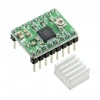 A4988 Step Motor Sürücü Kartı 2A Yeşil + Soğutucu