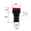 AD16-22DS 220V AC Sinyal Lambası - Sarı