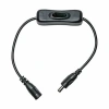Anahtarlı DC Adaptör Uzatma Kablosu -Siyah
