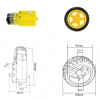 Arduino 6V 250 Rpm DC Motor Ve Tekerlek Seti