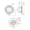 B2 46mm Dial Hassas Potansiyometre Başlığı