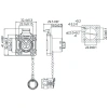 BD-20-J04SX-03-406A 4-Pin Su Geçirmez Konnektör - Dişi