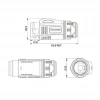BD-24-C/RJ45/015/PE-42-001A Su Geçirmez Ethernet Konnektörü - Erkek