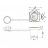 BD-24-J/RJ45/213/SX-42-201A Su Geçirmez Ethernet Konnektörü - Dişi