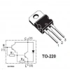 BDX54C - TO220 PNP Transistör