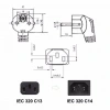 Bilgisayar Güç Kablosu Kasa Ekran Kablosu 3X0.75mm 1.5m