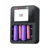 C4 EVO Ekranlı Akıllı Pil Şarj Cihazı - AA / AAA / Li-ion Pil Uyumlu