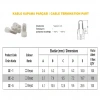CE-5 4.0-6.0mm2 Kablo Ucu Kapama Terminali 100 Adet
