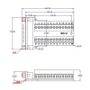 D-Sub DB25-G2 25-Pin Erkek Terminal Block Adaptörü