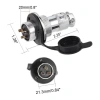 DF20 5 Pin 20mm Su Geçirmez Konnektör Takımı