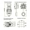 DH-20-J04SX-03-401 4-Pin Su Geçirmez Konnektör - Dişi