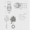 DH-20-J12PE-03-001 12-Pin Su Geçirmez Konnektör - Dişi