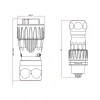 DH-24-C24PE-03-001 24-Pin Su Geçirmez Konnektör - Erkek