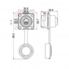 DH-24-J/RJ45/213/SX-43-401 Su Geçirmez Ethernet Konnektörü - Dişi