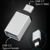 Divex Type-C Erkek USB3.0 Dişi Adaptör Çevirici Gri DO-182