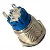 E1 19mm Metal Buton Kalıcılı 12-24V Kırmızı Led Işıklı 1NO/1NC