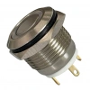 E34 16mm Metal Buton Yaylı 12-24V Kırmızı Led Işıklı 1NO