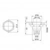 E40 16mm Metal Işıksız Yaylı Buton Çıkık Kafa 1 NO IP67