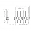 Erkek Pin Header 3 Pin 12mm 2.54mm 1x3 180° Tek Sıra